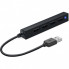 Концентратор Speedlink SNAPPY SLIM USB Hub, 4-Port, USB 2.0, Passive, Black (SL-140000-BK) (194270)