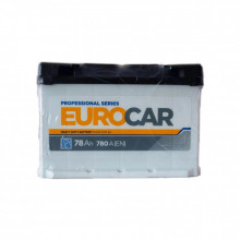 Аккумулятор автомобильный EUROCAR 6СТ-78АЗ (0) (-/+) (L3) 780А 12V (341270)