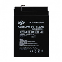 Аккумулятор AGM LPM 6V - 5.2 Ah (342270)