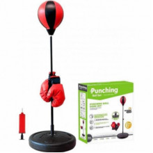 Детская боксерская груша на стойке с перчатками Punching Ball Set, набор для бокса с пружиной (345370)