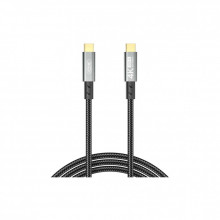 Дата кабель USB-C to USB-C 1.0m 100W PD black XO (GB020-CC.tranish) (324970)