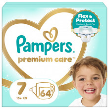 Подгузники Pampers Premium Care Розмір 7 15+ кг 64 шт (8006530260145) (345970)
