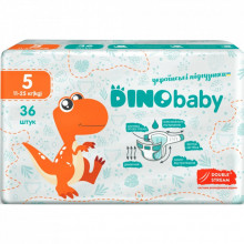 Подгузники Dino Baby Размер 5 (11-25 кг) 36 шт (4823098410614) (153180)