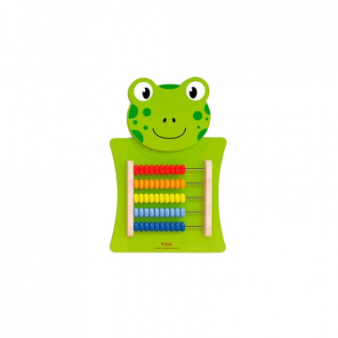 Развивающая игрушка Viga Toys Бизиборд Лягушка со счетами (50679FSC) (266180)