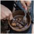 Ложка-вилка туристическая Naturehike NH19C001-J сіра з мішечком (6927595734759) (282280)