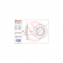 Тормозной диск Brembo 08.A759.1X (298280) Тормозной диск Brembo 08.A759.1X (298280)