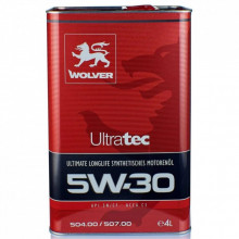 Моторное масло Wolver Ultratec 5W-30, 504/507. C3 API SN/CF 4л (4260360940934) (299280)