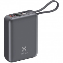 Батарея универсальная Vinga 20000 mAh 45W Display Cable (VPBB2045C) (342280)