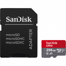 Карта памяти SanDisk 256GB microSDXC class 10 UHS-I Ultra (SDSQUAC-256G-GN6MA) (161380)