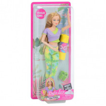 Детская кукла Yoga girl DEFA 8489, 28см, шарнирная, йогамат