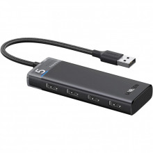 Концентратор Ugreen USB 3.0 to 4xUSB 3.2 Gen1 CM653 black (15548) (321380) Концентратор Ugreen USB 3.0 to 4xUSB 3.2 Gen1 CM653 black (15548) (321380)