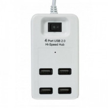 USB Хаб на 4 порта USB 2.0 P-1601 Белый (341480)