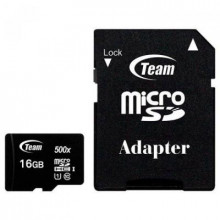 Карта памяти Team 16GB microSD class 10 UHS-I (TUSDH16GCL10U03) (186580)
