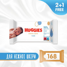 Детские влажные салфетки Huggies Pure Extra Care 3 х 56 шт (5029054222119) (201580)