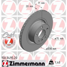 Тормозной диск ZIMMERMANN 150.3495.20 (299580)