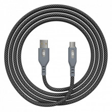 Дата кабель USB 2.0 AM to USB-C 1.0m Magnetic 3A black Armorstandart (ARM75514) (322580)