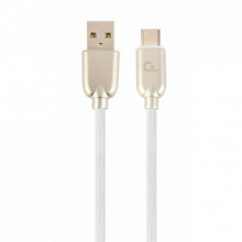 Дата кабель USB 2.0 AM to USB-C 2.0m Cablexpert (CC-USB2R-AMCM-2M-W) (321190)