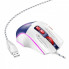 Игровая проволочная мышка HOCO GM31 Overlord luminous gaming 1200-3600DPI USB 1.4M для ПК/ноутбука с подсветкой Бело-Синяя (345790)