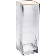 Ваза декоративна Ancient Glass "Евіан" 30х10см, скло, світло-сірий (184301)