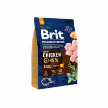 Сухой корм для собак Brit Premium Dog Adult M 3 кг (8595602526352) (209301) Сухой корм для собак Brit Premium Dog Adult M 3 кг (8595602526352) (209301)