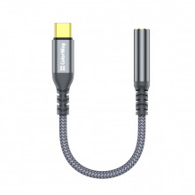 Переходник USB-C to 3.5mm F 0.14m gray ColorWay (CW-AD-CJ) (258301)