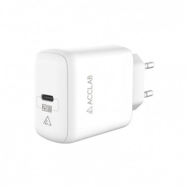 Зарядное устройство ACCLAB AL-TC125 1хType-C 5В/3A/25W QC/PD3.0 (1283126538841) (198401)
