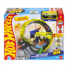 Автотрек Hot Wheels City Спиральная атака Змеи (JBM63) (341501)