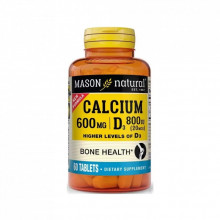 Минералы Mason Natural Кальций 600 мг с Витамином D3 800 МЕ, Calcium 600 mg with Vitamin D3 800 IU, 6 (MAV17135) (309601)