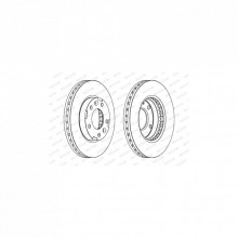 Тормозной диск FERODO DDF1629 (298701)