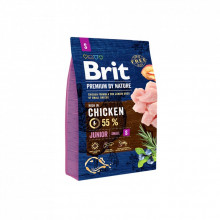 Сухой корм для собак Brit Premium Dog Junior S 3 кг (8595602526260) (322701)