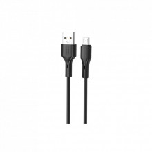 Дата кабель USB 2.0 AM to Micro 5P 1.0m black XO (NB230_M_Black) (323701)