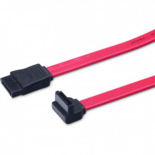 Кабель для передачи данных SATA L-type (F/F) corner, 0.5m, red Digitus (AK-400104-005-R) (340701)