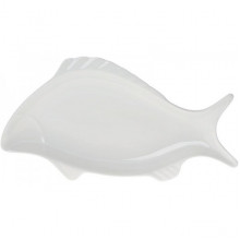 Блюдо порцелянове "White Fish" 36см, біле (183901)