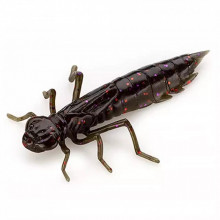 Силикон рыболовный FishUP Dragonfly 0.75" 050 - Green Pumpkin Brown/Red&Purple (12шт/уп) (1864.04.73) (281901)