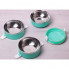 Ланч-бокс Kamille Food Box 3 ємності по 700 мл, 16.5х15х20см (187411)