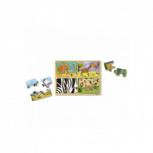 Пазл Melissa&Doug деревянные в футляре "Животные" (MD31362) (266321)