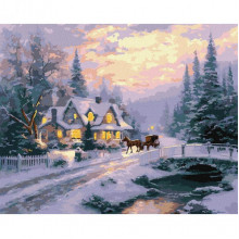 Картина по номерам "Новогоднее спокойствие" KHO6419, 40х50 см