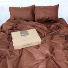 Постельное белье MirSon Ranforce Elite 19-1217 Chocolate perla 220х240 (2200004703817) (325421)