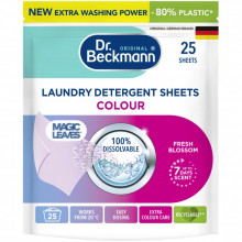Салфетки для стирки Dr. Beckmann Magic Leaves для цветной ткани 25 шт. (4008455585215) (342421)