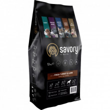 Сухой корм для собак Savory Medium Breed rich in Fresh Turkey and Lamb 12 кг (4820232630273) (200721)