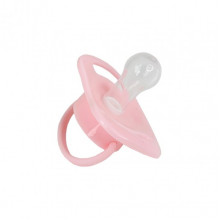 Пустышка силиконовая круглая MGZ-0516(Pink) с колпачком