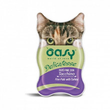 Паштет для кошек OASY Adult с индейкой 85 г (8053017342221) (229821)