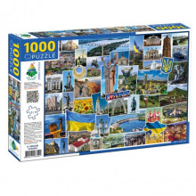 Пазл классический "I love Ukraine" 83521, 1000 элементов