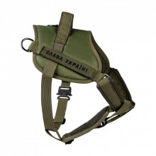 Шлей для собак WAUDOG PRO металлический фастекс M В 55-75 см хаки (689231) (309921)