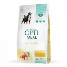 Сухой корм для собак Optimeal для больших пород со вкусом курицы 12 кг (4820083905544) (206031)