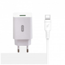 Зарядное устройство XO QC 3.0 L36 18W/1USB + Type-C White (XO-L36-TC) (246231)