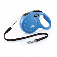 Поводок для собак Flexi New Classic M 8 м (синий) (4000498022818) (310431)