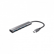 Концентратор Halyx Type-C to 4-Port USB-A 3.2 Grey Trust (24948_TRUST) (229531)