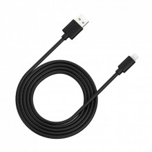 Дата кабель USB 2.0 AM to Lightning 1.0m MFI black Canyon (CNS-MFIC12B) (321631)