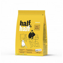 Сухой корм для кошек Half&Half с говядиной 300 г (4820261920956) (323931)